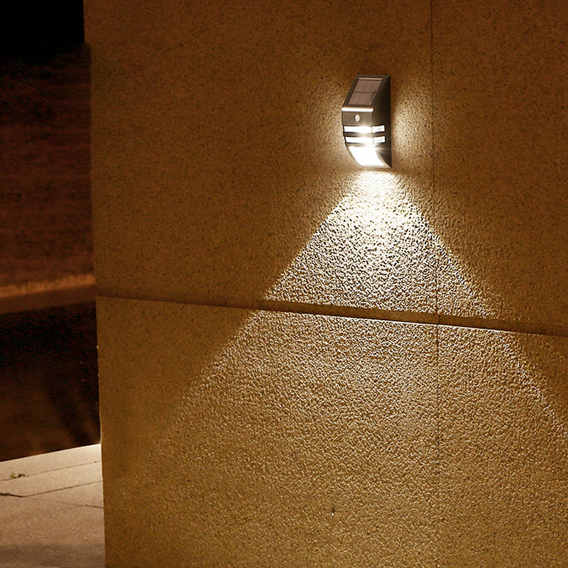 Solar ABS PC Stainless Steel LED Wall Sconce Lamp