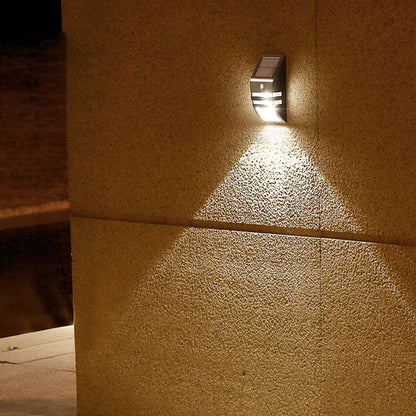 Solar ABS PC Stainless Steel LED Wall Sconce Lamp