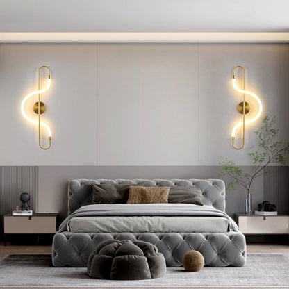 Creative Music Note Shape Iron Acrylic LED Wall Sconce Lamp
