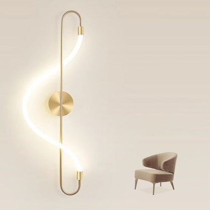 Creative Music Note Shape Iron Acrylic LED Wall Sconce Lamp