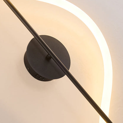 Creative Music Note Shape Iron Acrylic LED Wall Sconce Lamp