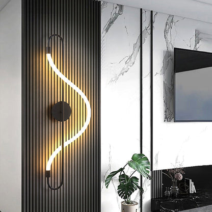Creative Music Note Shape Iron Acrylic LED Wall Sconce Lamp