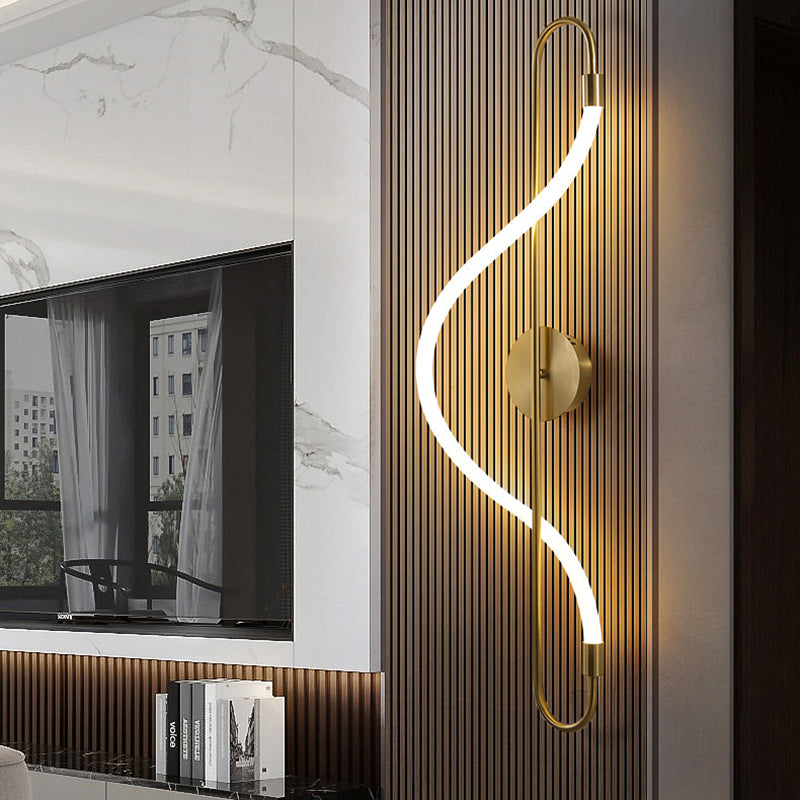 Creative Music Note Shape Iron Acrylic LED Wall Sconce Lamp