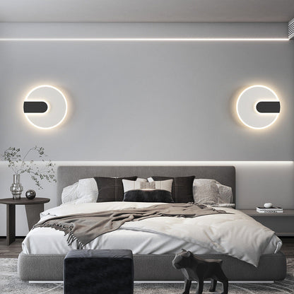 Minimalist Round Square Iron Acrylic LED Wall Sconce Lamp