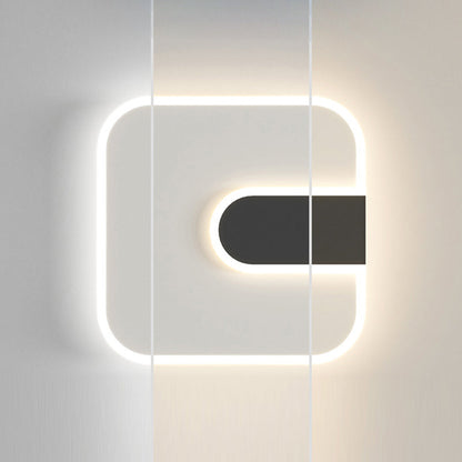 Minimalist Round Square Iron Acrylic LED Wall Sconce Lamp