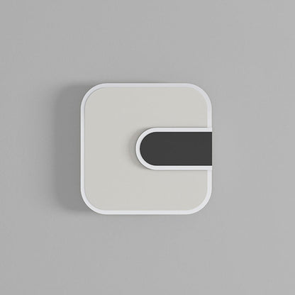 Minimalist Round Square Iron Acrylic LED Wall Sconce Lamp