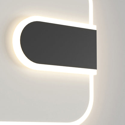 Minimalist Round Square Iron Acrylic LED Wall Sconce Lamp