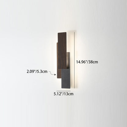 Modern Minimalist Rectangle Iron LED Wall Sconce Lamp