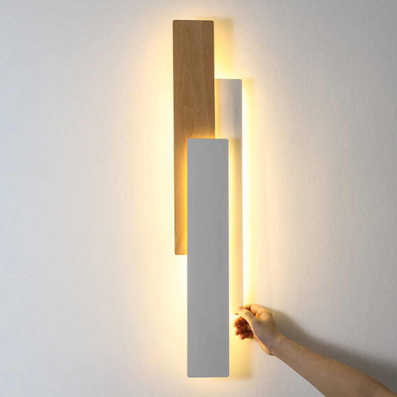 Modern Minimalist Rectangle Iron LED Wall Sconce Lamp