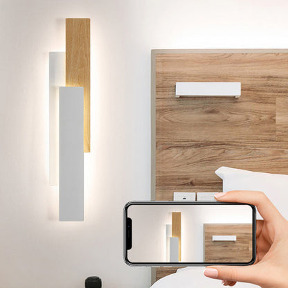 Modern Minimalist Rectangle Iron LED Wall Sconce Lamp