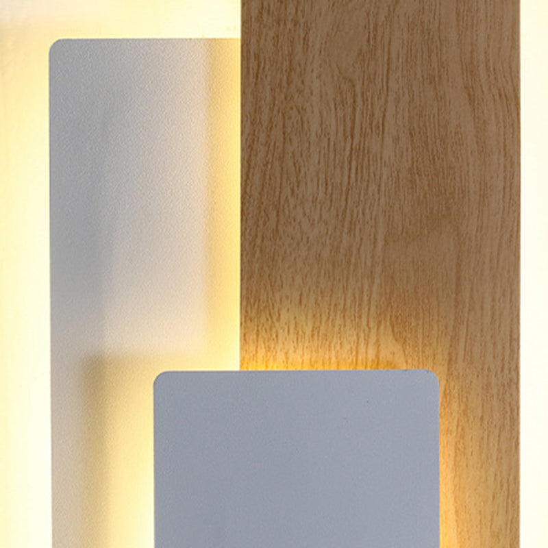 Modern Minimalist Rectangle Iron LED Wall Sconce Lamp