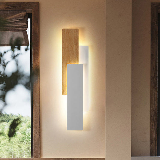 Modern Minimalist Rectangle Iron LED Wall Sconce Lamp