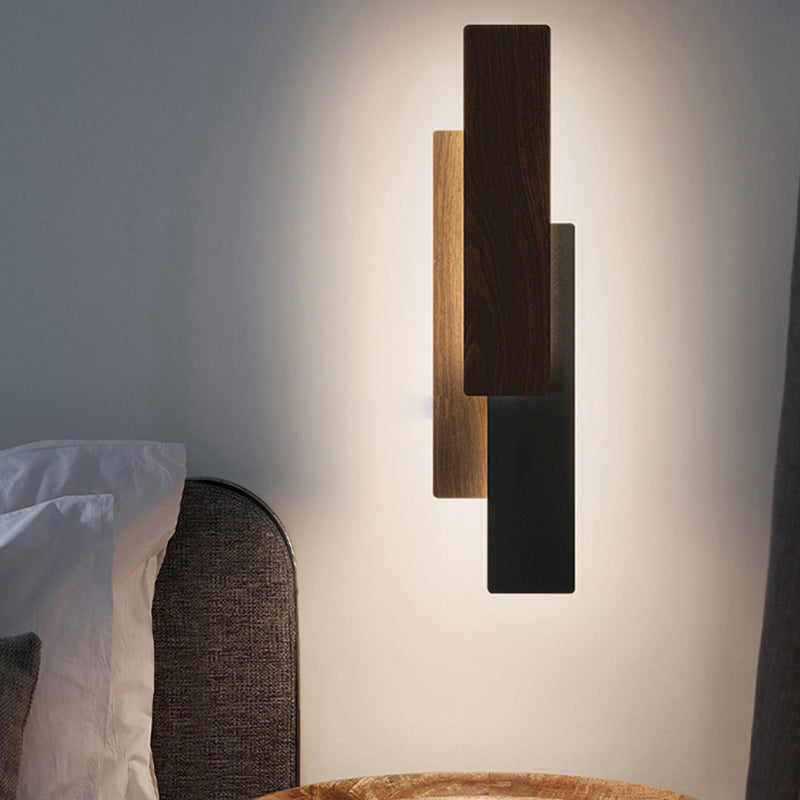 Modern Minimalist Rectangle Iron LED Wall Sconce Lamp