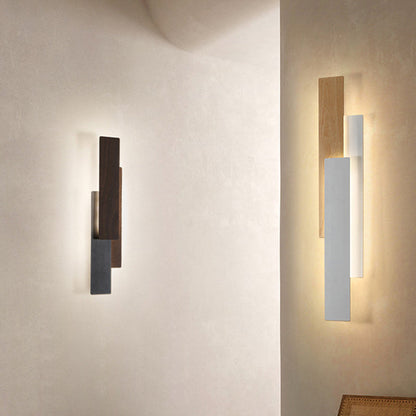Modern Minimalist Rectangle Iron LED Wall Sconce Lamp