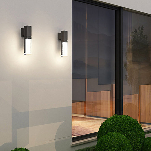 Waterproof Rectangle Aluminum Acrylic LED Wall Sconce Lamp