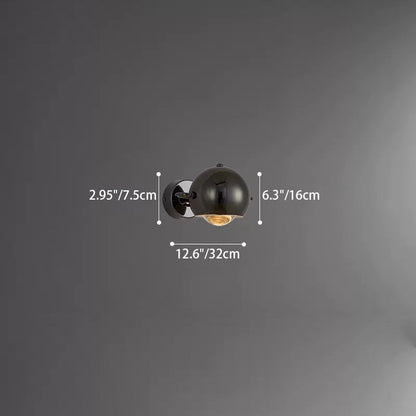 Scandinavian Cone Iron Aluminum Lens LED Wall Sconce Lamp