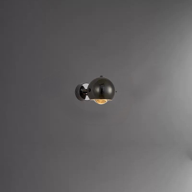 Scandinavian Cone Iron Aluminum Lens LED Wall Sconce Lamp