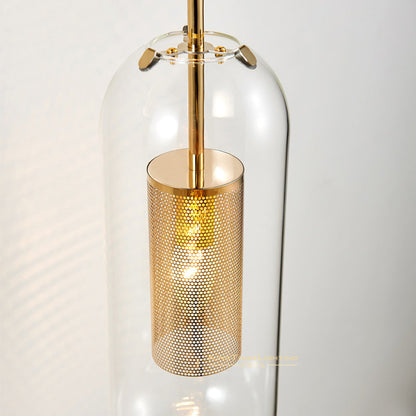 Scandinavian Stainless Steel Glass 1-Light Wall Sconce Lamp
