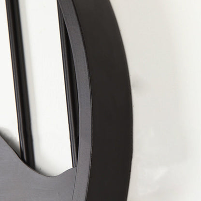 Chinese Mountain Round Iron LED Wall Sconce Lamp