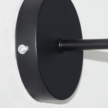 Scandinavian Bean Round Iron Glass 1-Light Wall Sconce Lamp