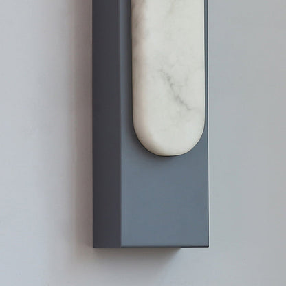 Scandinavian Hardware Faux Marble LED Wall Sconce Lamp