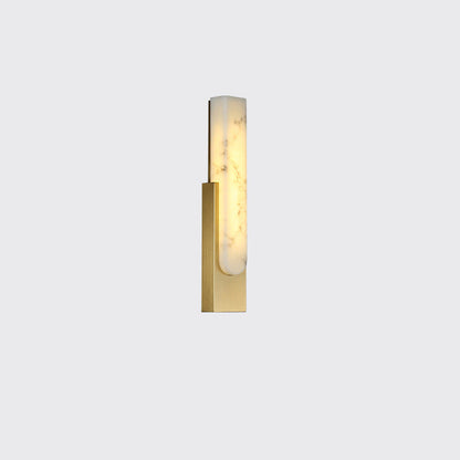 Scandinavian Hardware Faux Marble LED Wall Sconce Lamp