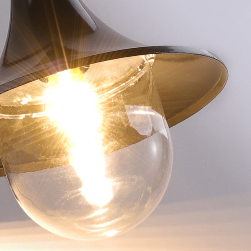 Waterproof Cone Aluminum Acrylic 1-Light Wall Sconce Lamp