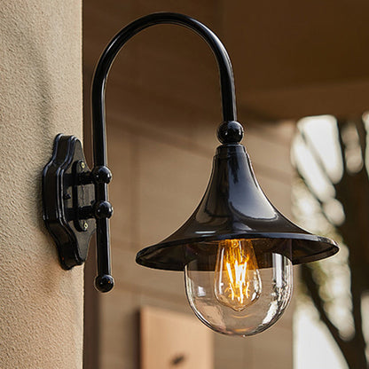 Waterproof Cone Aluminum Acrylic 1-Light Wall Sconce Lamp