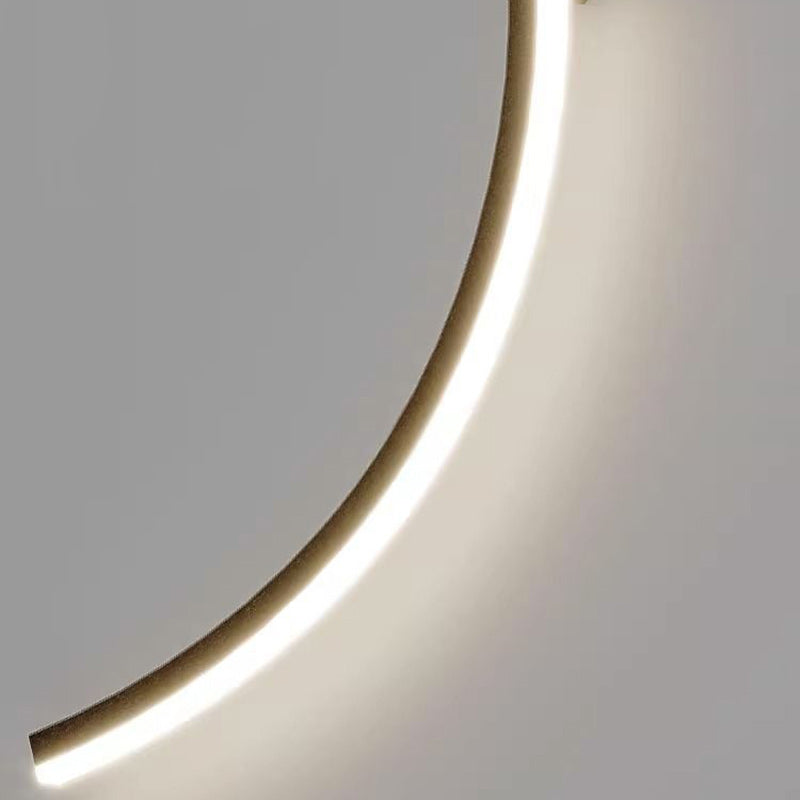 Long Curve Aluminum Silicone LED Wall Sconce Lamp