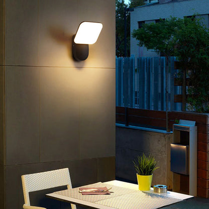 Round Square Aluminum Acrylic LED Wall Sconce Lamp