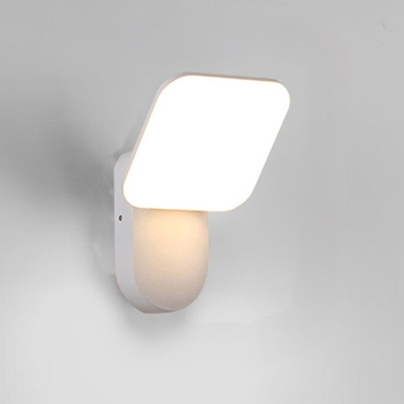 Round Square Aluminum Acrylic LED Wall Sconce Lamp