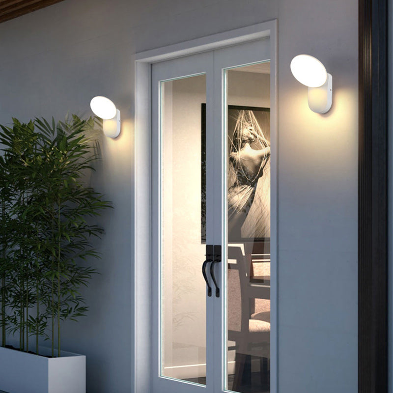 Round Square Aluminum Acrylic LED Wall Sconce Lamp