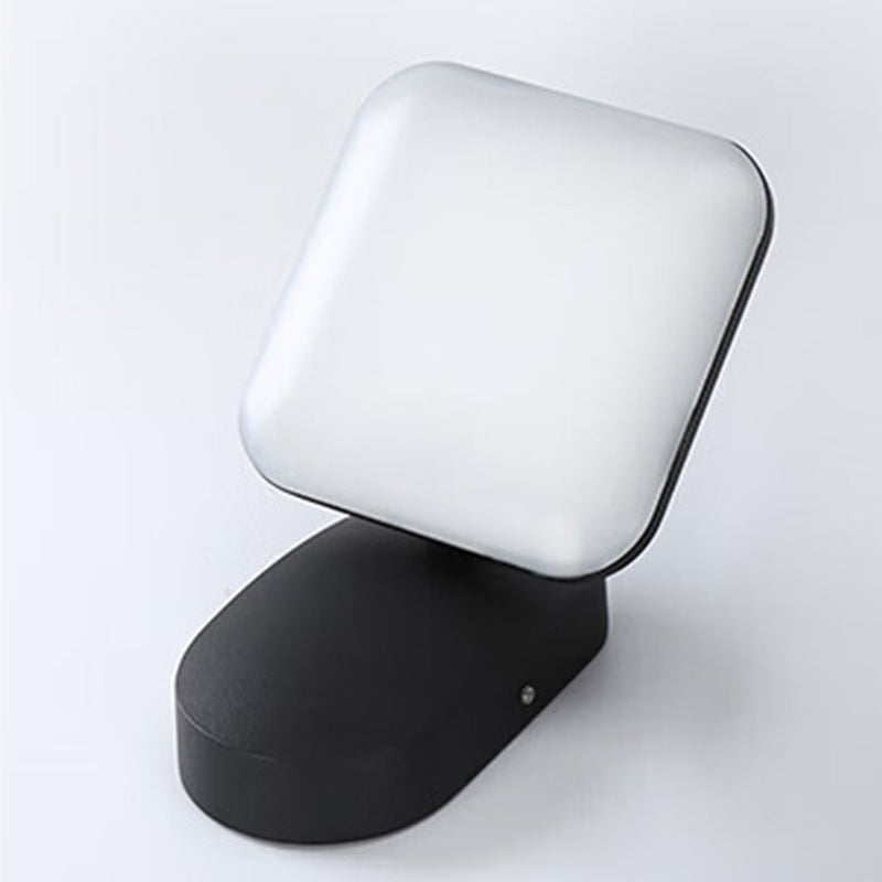 Round Square Aluminum Acrylic LED Wall Sconce Lamp