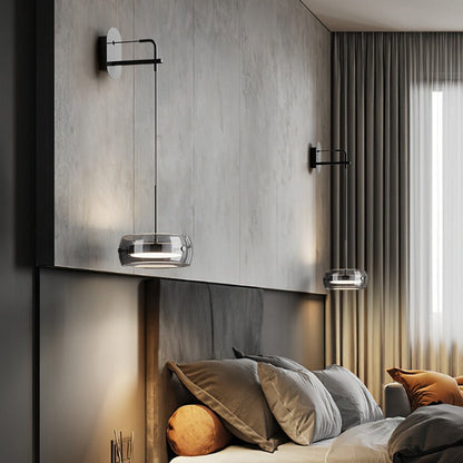 Scandinavian Iron Aluminum Glass LED Wall Sconce Lamp