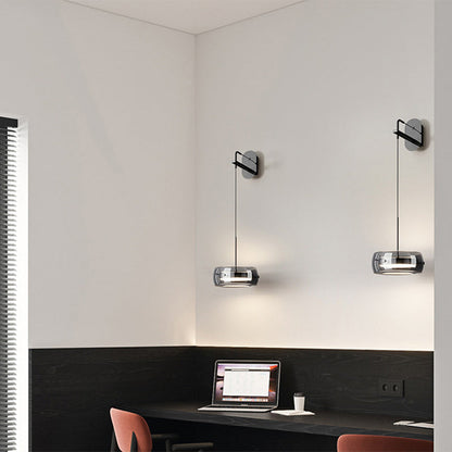 Scandinavian Iron Aluminum Glass LED Wall Sconce Lamp