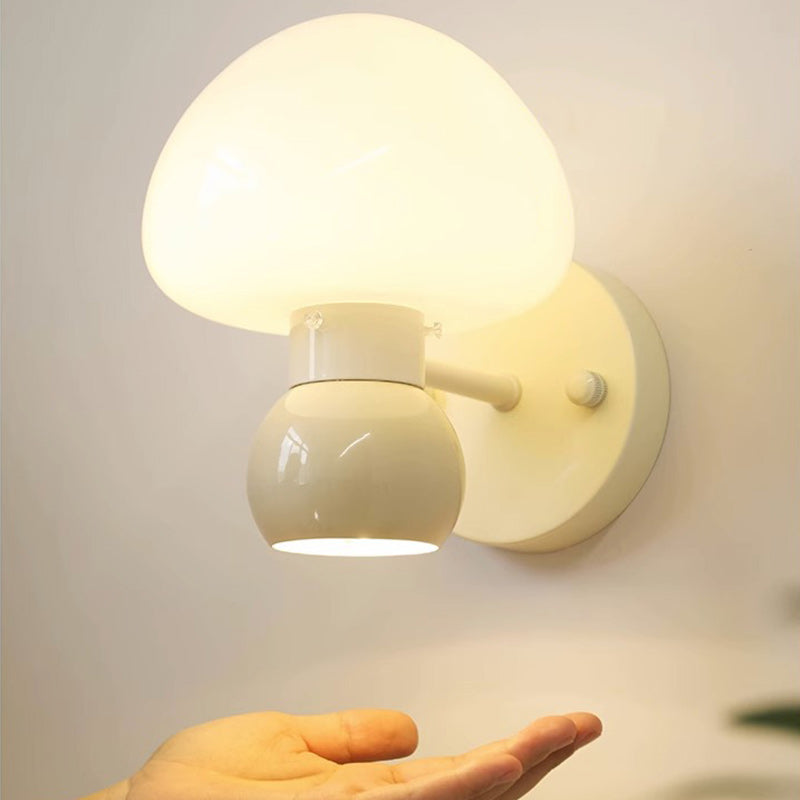 Scandinavian Round Iron PVC 1-Light Wall Sconce Lamp