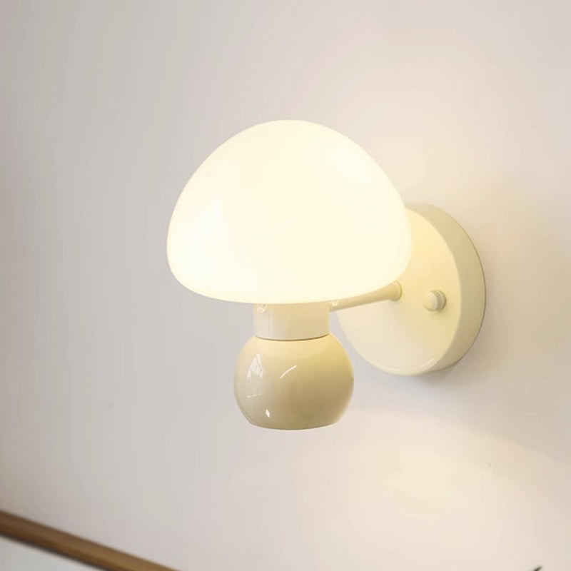 Scandinavian Round Iron PVC 1-Light Wall Sconce Lamp