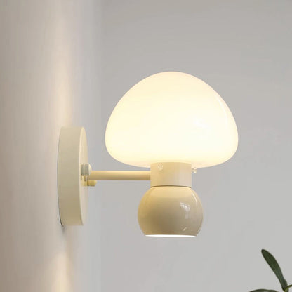 Scandinavian Round Iron PVC 1-Light Wall Sconce Lamp