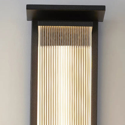 Rectangular Stainless Steel Acrylic LED Wall Sconce Lamp