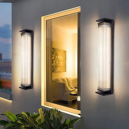 Rectangular Stainless Steel Acrylic LED Wall Sconce Lamp