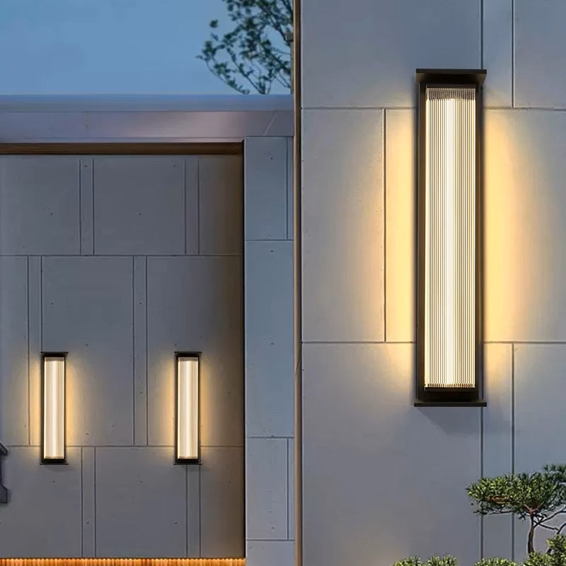 Rectangular Stainless Steel Acrylic LED Wall Sconce Lamp