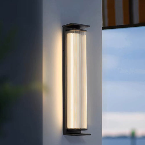 Rectangular Stainless Steel Acrylic LED Wall Sconce Lamp
