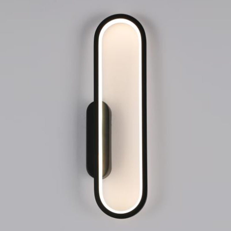 Oval Linear Hardware Acrylic LED Wall Sconce Lamp