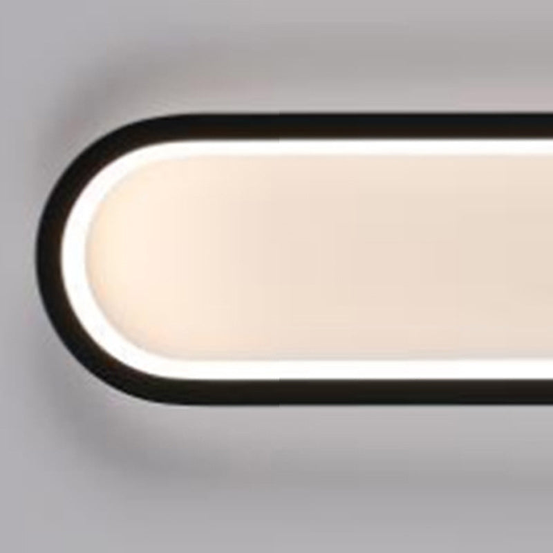 Oval Linear Hardware Acrylic LED Wall Sconce Lamp