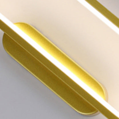 Oval Linear Hardware Acrylic LED Wall Sconce Lamp