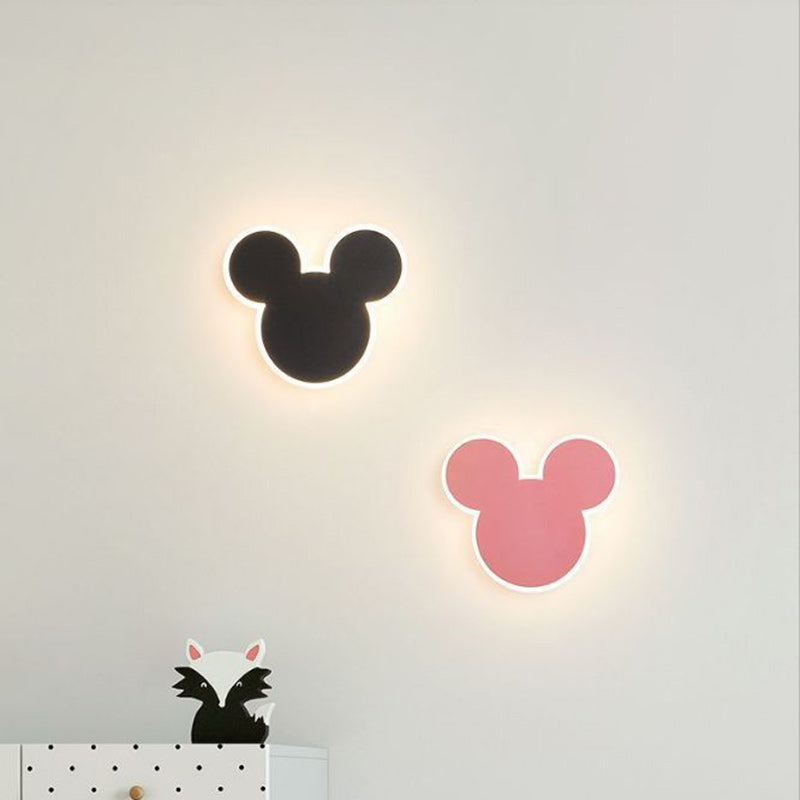 Creative Cartoon Round Iron LED Wall Sconce Lamp
