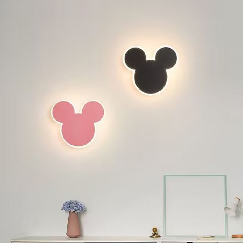Creative Cartoon Round Iron LED Wall Sconce Lamp