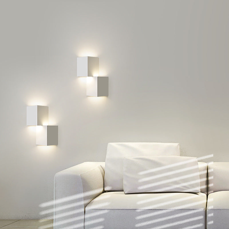 Square Triangle Iron Acrylic LED Wall Sconce Lamp