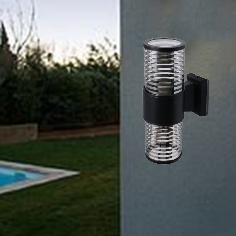 Waterproof Aluminum Glass 2-Light Wall Sconce Lamp