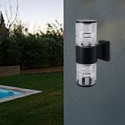 Waterproof Aluminum Glass 2-Light Wall Sconce Lamp